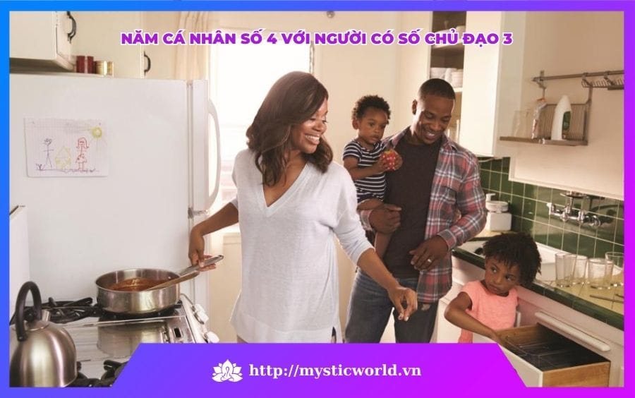 NĂM CÁ NHÂN SỐ 4 VỚI NGƯỜI CÓ SỐ CHỦ ĐẠO 3