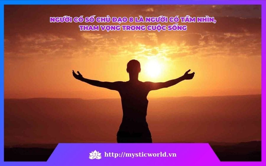 Người có chỉ số đường đời 8 là người có nhiều tham vọng, tầm nhìn trong sự nghiệp, cuộc sống 