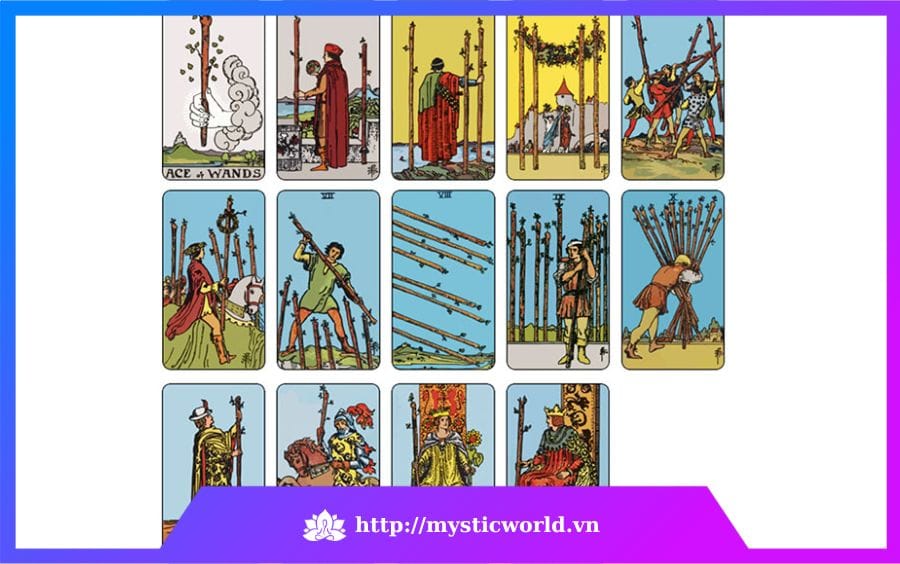 Hình ảnh: Bộ Wands – Suit Of Wands