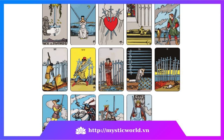Hình ảnh: Bộ Swords - Suit of Swords